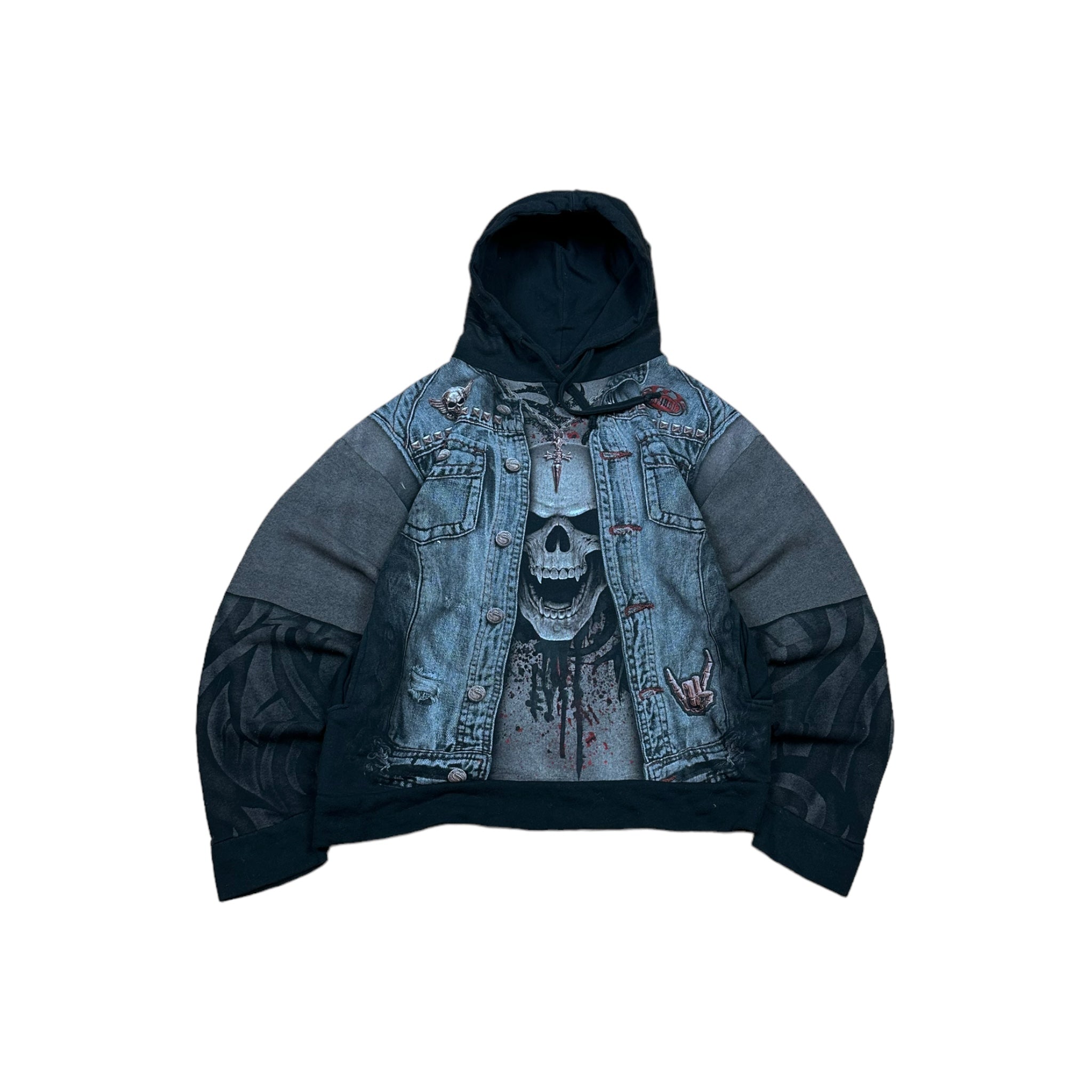 Hoodie Met Spinragmotief Y2k main image 1